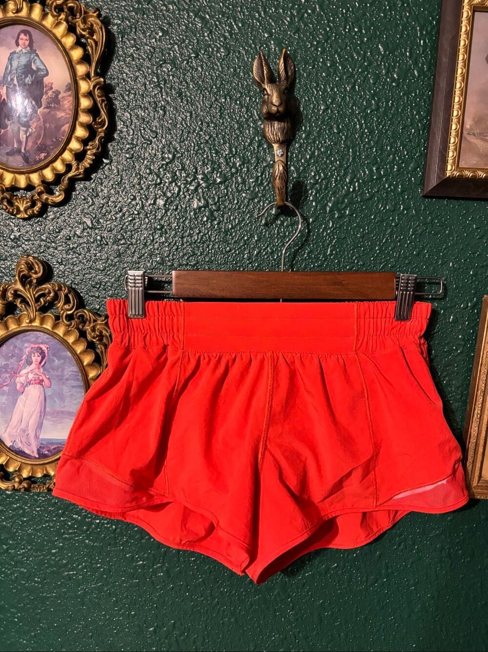 Lululemon Orange Low Rise Hotty Hot Shorts Size 6